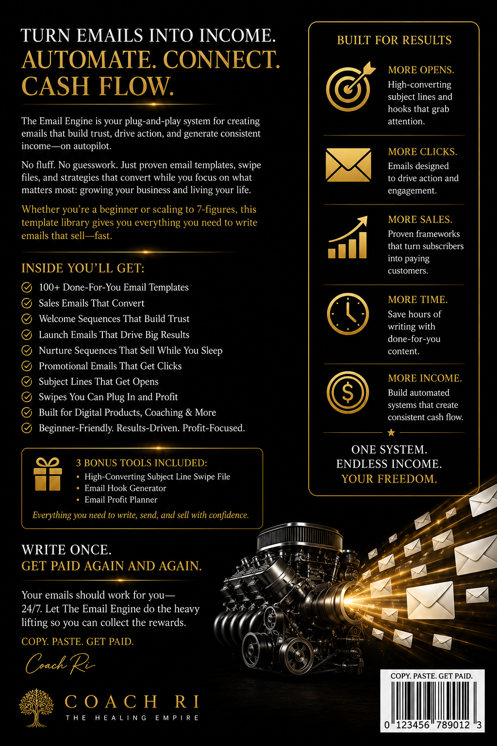 Back cover of The Email Engine